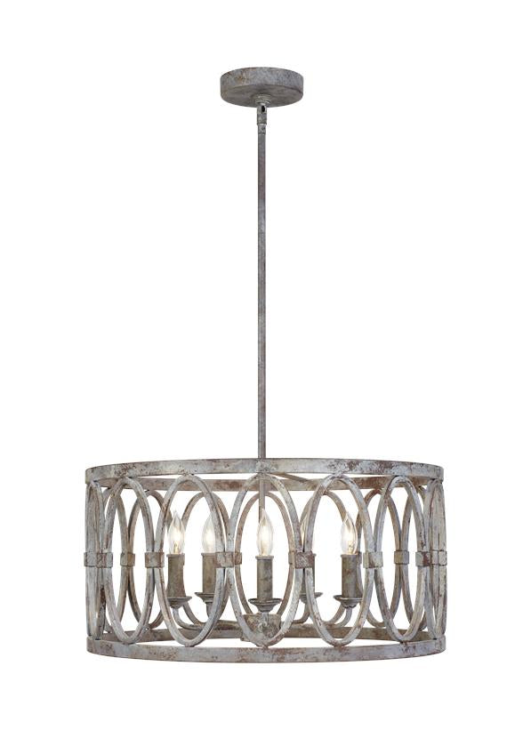 Visual Comfort Studio - F3222/5DA - Five Light Hanging Shade - Patrice - Deep Abyss from Lighting & Bulbs Unlimited in Charlotte, NC
