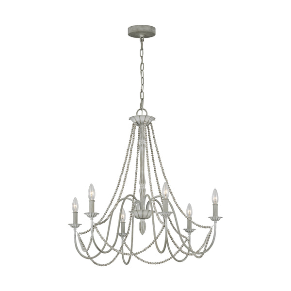 Visual Comfort Studio - F3240/6WGR - Six Light Chandelier - Maryville - Washed Grey from Lighting & Bulbs Unlimited in Charlotte, NC