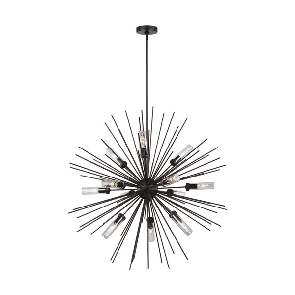 Visual Comfort Studio - OLF3296/12ORB - 12 Light Outdoor Chandelier - Hilo - Oil Rubbed Bronze from Lighting & Bulbs Unlimited in Charlotte, NC