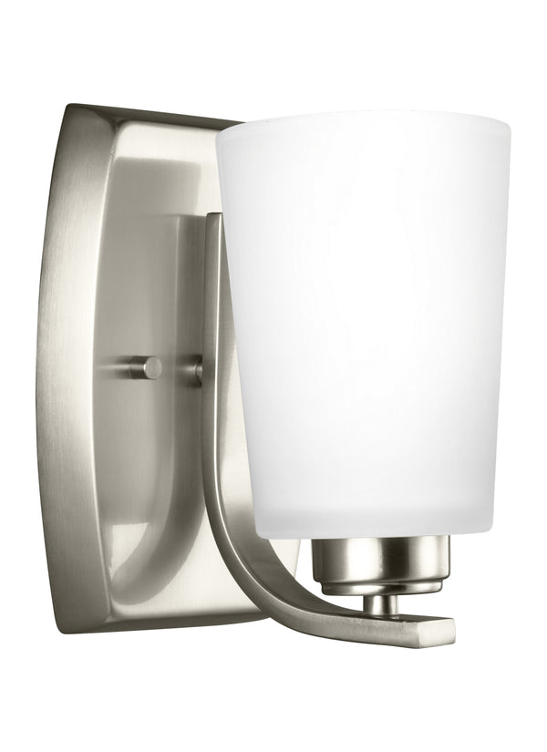 Generation Lighting - 4128901EN3-962 - One Light Wall / Bath Sconce - Franport - Brushed Nickel from Lighting & Bulbs Unlimited in Charlotte, NC