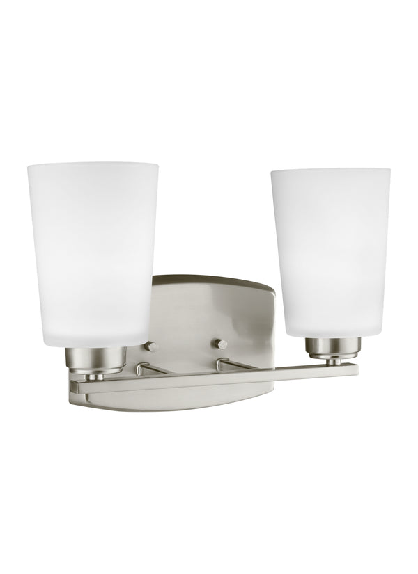 Generation Lighting - 4428902-962 - Two Light Wall / Bath - Franport - Brushed Nickel from Lighting & Bulbs Unlimited in Charlotte, NC