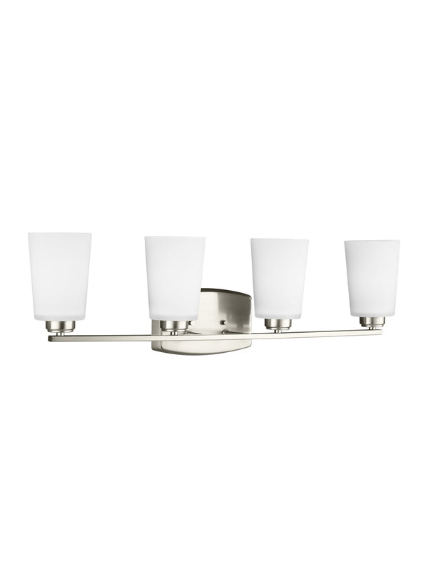 Generation Lighting - 4428904-962 - Four Light Wall / Bath - Franport - Brushed Nickel from Lighting & Bulbs Unlimited in Charlotte, NC