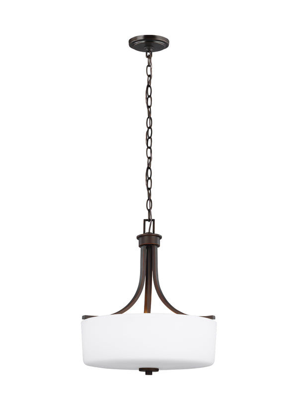 Generation Lighting - 6528803-710 - Three Light Pendant - Canfield - Bronze from Lighting & Bulbs Unlimited in Charlotte, NC