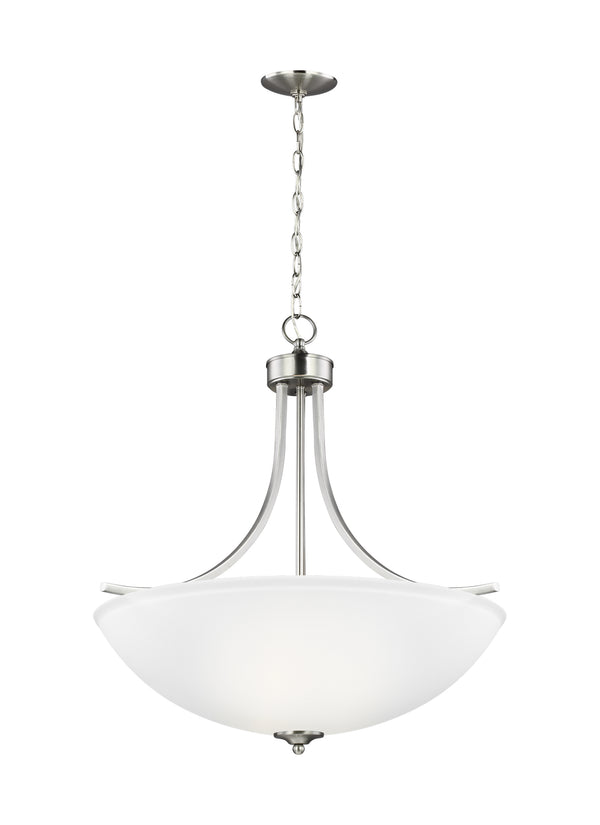 Generation Lighting - 6616504EN3-962 - Four Light Pendant - Geary - Brushed Nickel from Lighting & Bulbs Unlimited in Charlotte, NC