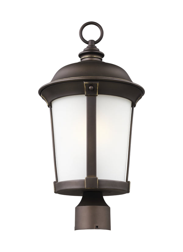 Generation Lighting - 8250701EN3-71 - One Light Outdoor Post Lantern - Calder - Antique Bronze from Lighting & Bulbs Unlimited in Charlotte, NC