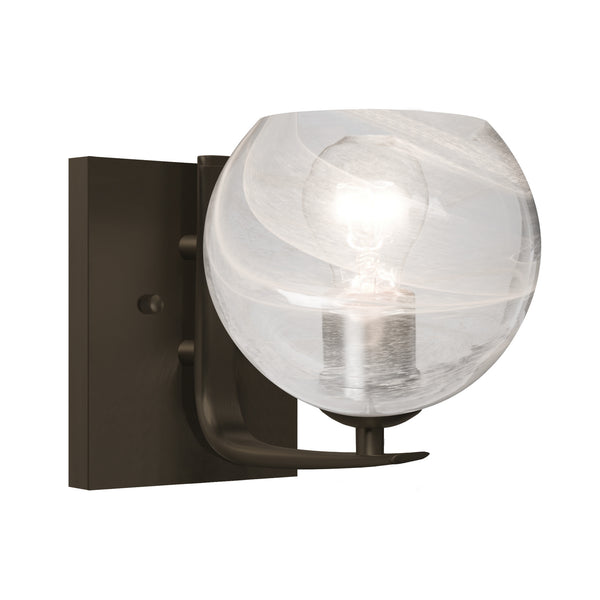 Besa - 1WC-JILLYCL-BR - One Light Vanity - Jilly - Bronze from Lighting & Bulbs Unlimited in Charlotte, NC