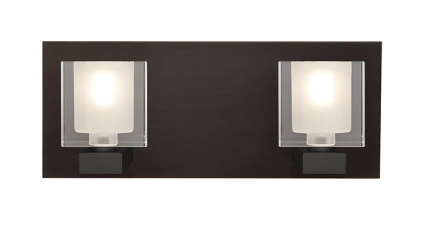 Besa - 2WF-BOLOFR-BR - Two Light Vanity - Bolo - Bronze from Lighting & Bulbs Unlimited in Charlotte, NC