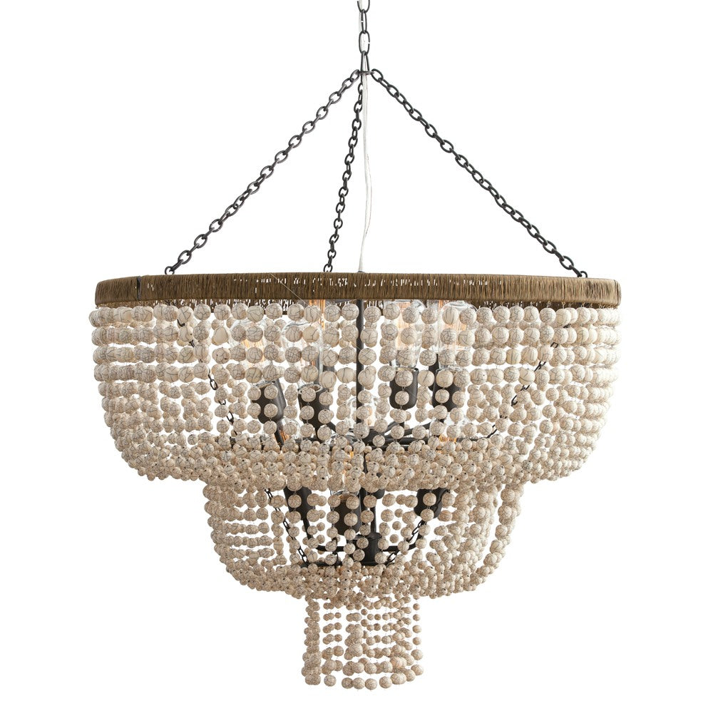 Arteriors - 84621 - 12 Light Chandelier - Chappellet - Ivory from Lighting & Bulbs Unlimited.