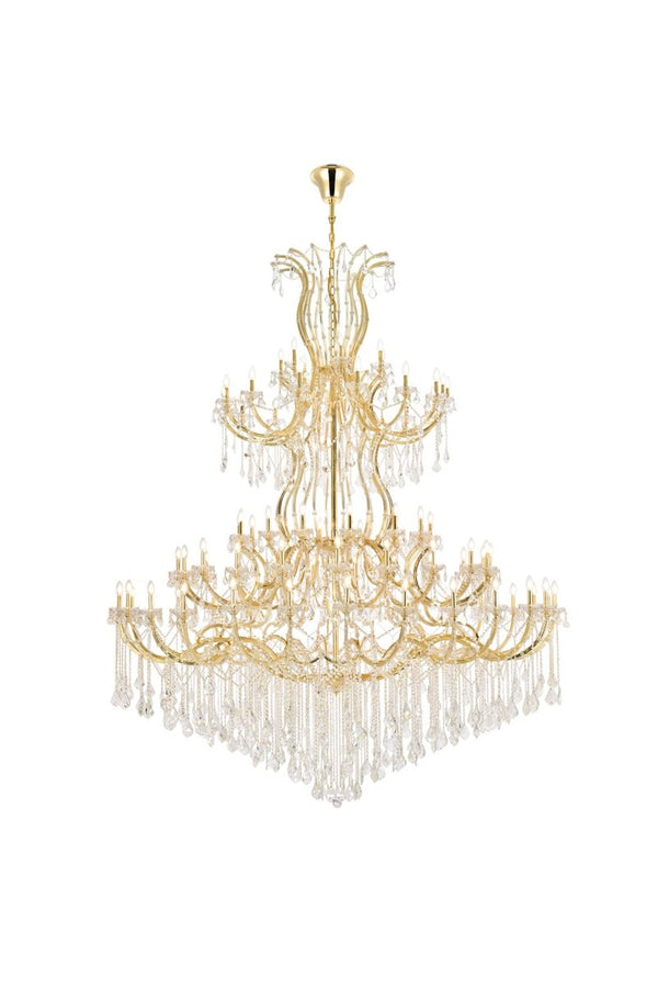 Elegant Lighting - 2800G120G/RC - 84 Light Chandelier - Maria Theresa - Gold from Lighting & Bulbs Unlimited in Charlotte, NC