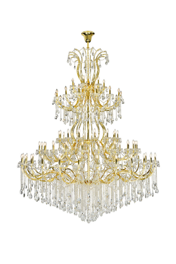 Elegant Lighting - 2803G120G/RC - 84 Light Chandelier - Maria Theresa - Gold from Lighting & Bulbs Unlimited in Charlotte, NC