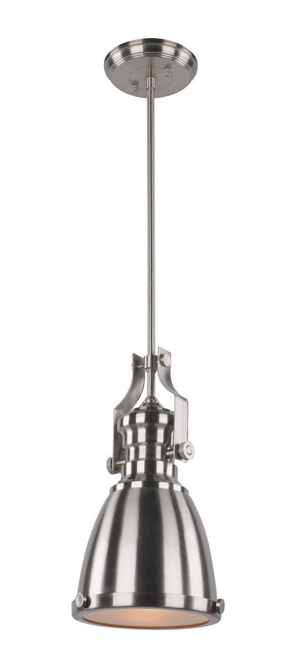 Matteo Lighting - C53801BN - One Light Pendant - Cresswell Series - Brushed Nickel from Lighting & Bulbs Unlimited in Charlotte, NC