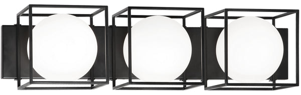 Matteo Lighting - S03803BK - Three Light Wall Sconce - Squircle - Black from Lighting & Bulbs Unlimited in Charlotte, NC