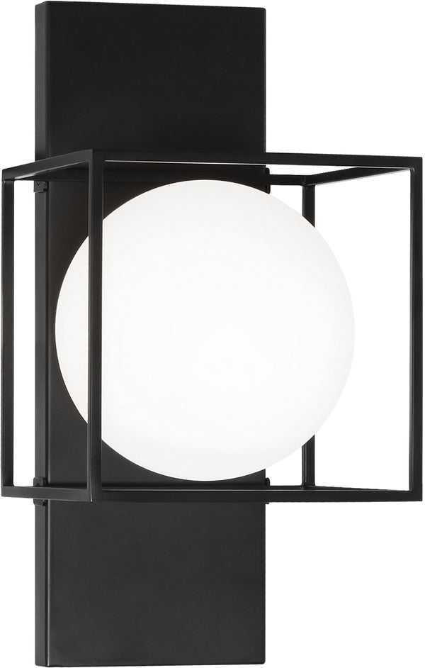Matteo Lighting - S03811BK - One Light Wall Sconce - Squircle - Black from Lighting & Bulbs Unlimited in Charlotte, NC