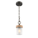 One Light Mini Pendant from the Chatham Collection in Gunmetal Bronze Finish by Golden