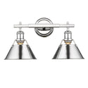 Golden - 3306-BA2 CH-CH - Two Light Bath Vanity - Orwell CH - Chrome from Lighting & Bulbs Unlimited in Charlotte, NC