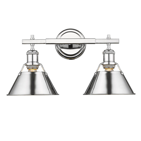 Golden - 3306-BA2 CH-CH - Two Light Bath Vanity - Orwell CH - Chrome from Lighting & Bulbs Unlimited in Charlotte, NC