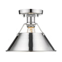 Golden - 3306-FM CH-CH - One Light Flush Mount - Orwell CH - Chrome from Lighting & Bulbs Unlimited in Charlotte, NC