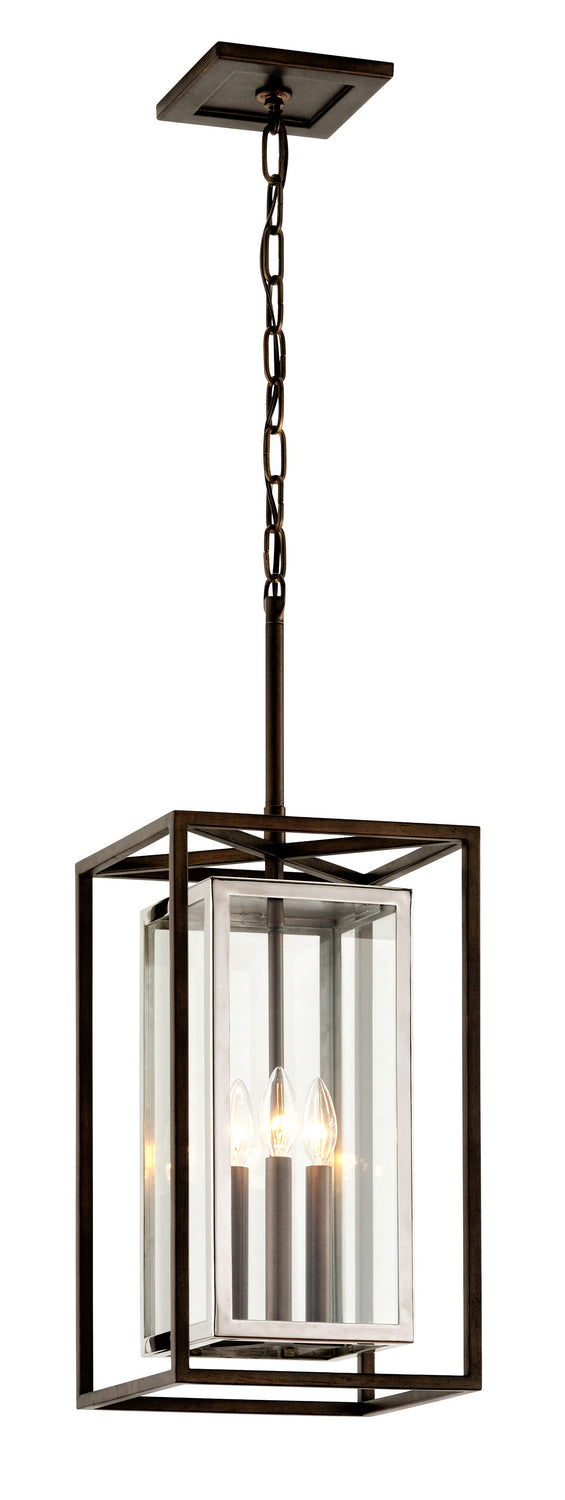 Troy Lighting - F6517-BRZ/SS - Three Light Hanger - Morgan - Bronze With Polished Stainless from Lighting & Bulbs Unlimited in Charlotte, NC