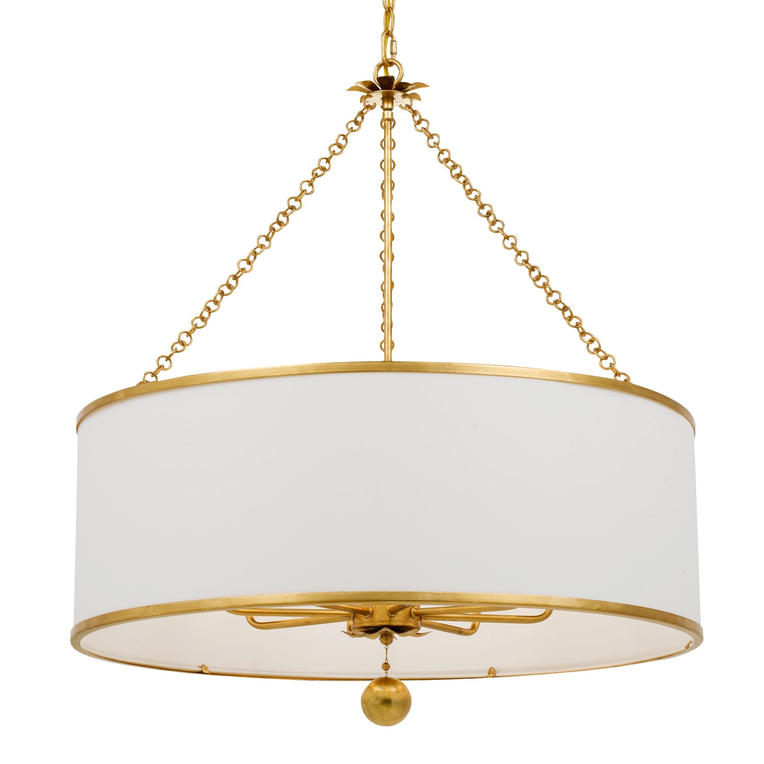 Crystorama - 515-GA - Eight Light Chandelier - Broche - Antique Gold from Lighting & Bulbs Unlimited in Charlotte, NC