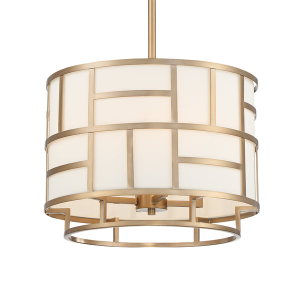 Crystorama - DAN-404-VG - Four Light Chandelier - Danielson - Vibrant Gold from Lighting & Bulbs Unlimited in Charlotte, NC