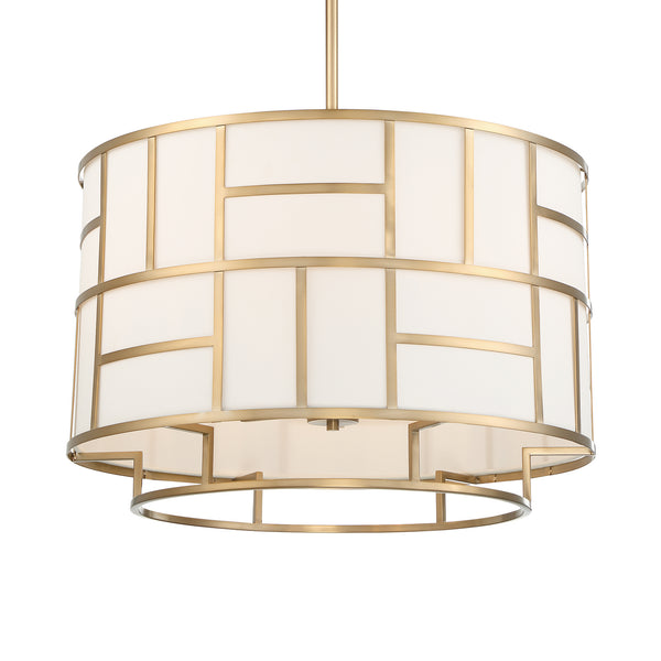Crystorama - DAN-406-VG - Six Light Chandelier - Danielson - Vibrant Gold from Lighting & Bulbs Unlimited in Charlotte, NC