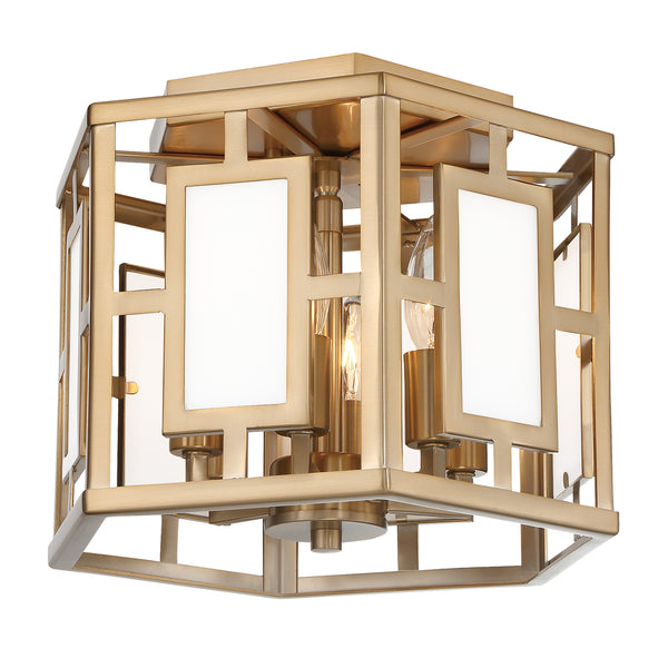 Crystorama - HIL-990-VG - Six Light Ceiling Mount - Hillcrest - Vibrant Gold from Lighting & Bulbs Unlimited in Charlotte, NC