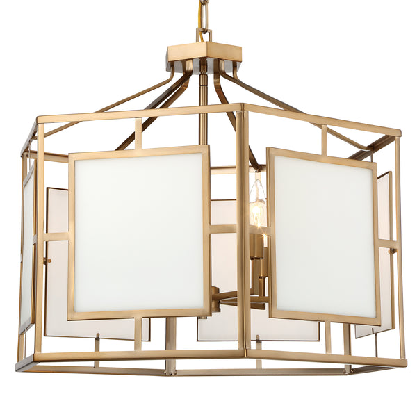 Crystorama - HIL-996-VG - Six Light Chandelier - Hillcrest - Vibrant Gold from Lighting & Bulbs Unlimited in Charlotte, NC