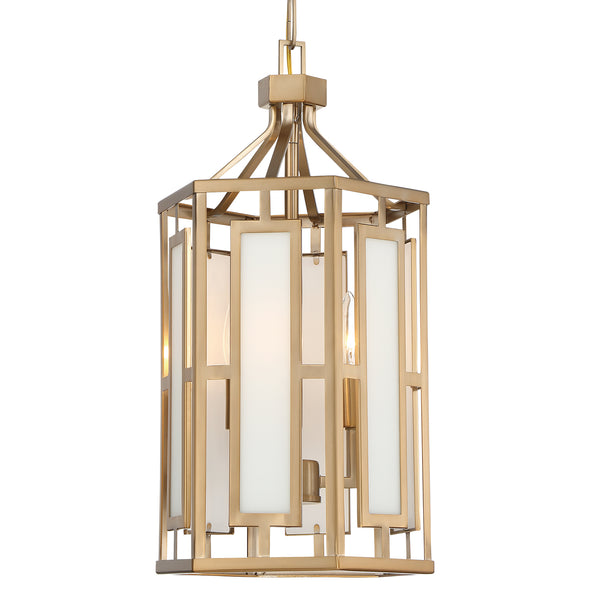 Crystorama - HIL-997-VG - Three Light Chandelier - Hillcrest - Vibrant Gold from Lighting & Bulbs Unlimited in Charlotte, NC