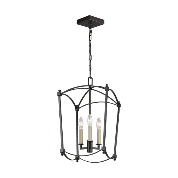Visual Comfort Studio - F3321/3SMS - Three Light Lantern - Thayer - Smith Steel from Lighting & Bulbs Unlimited in Charlotte, NC