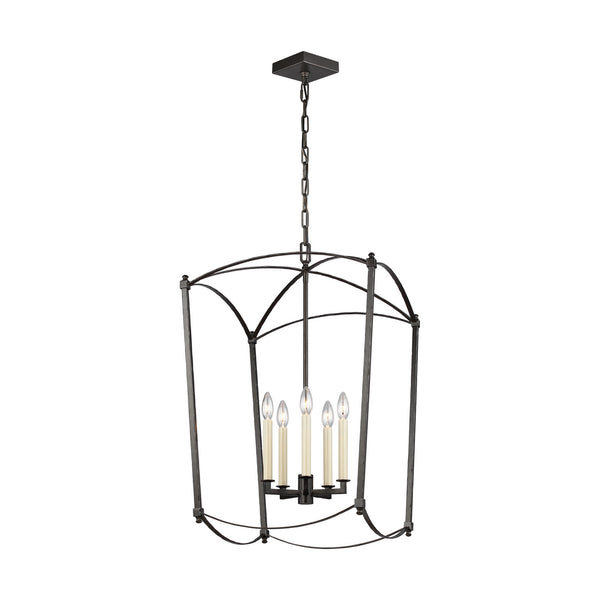 Visual Comfort Studio - F3323/5SMS - Five Light Lantern - Thayer - Smith Steel from Lighting & Bulbs Unlimited in Charlotte, NC