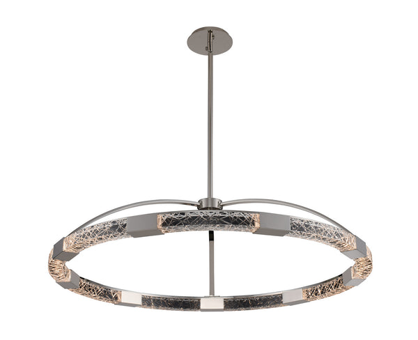 Allegri - 034852-046-FR001 - LED Pendant - Athena - Polish Nickel from Lighting & Bulbs Unlimited in Charlotte, NC