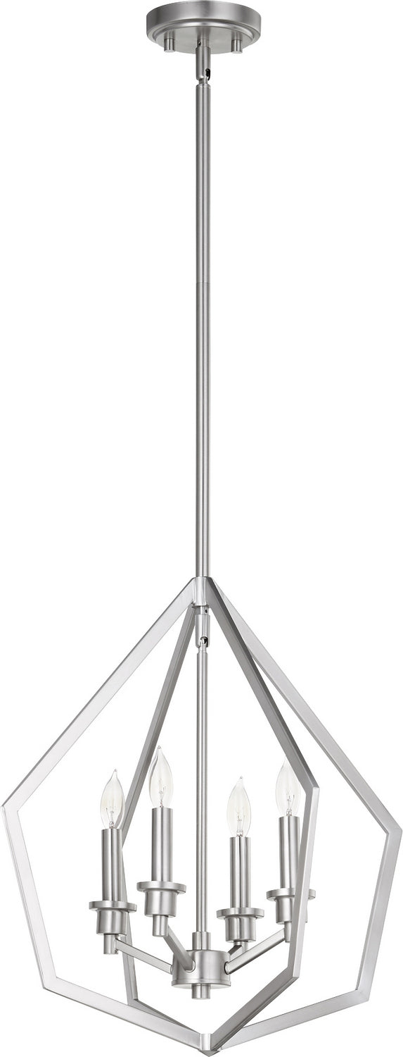 Quorum - 699-4-65 - Four Light Pendant - Knox - Satin Nickel from Lighting & Bulbs Unlimited in Charlotte, NC