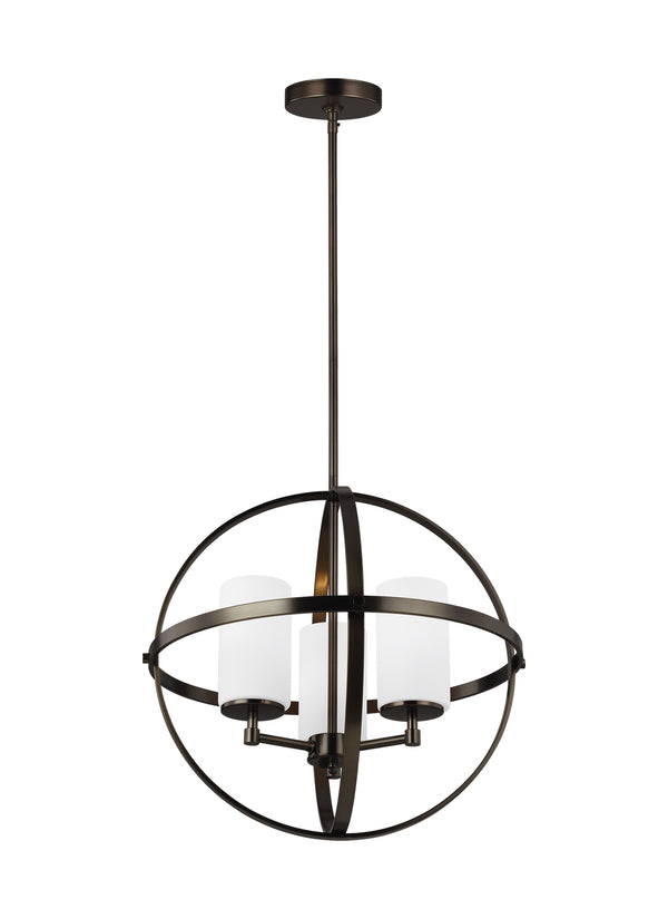 Generation Lighting - 3124603EN3-778 - Three Light Chandelier - Alturas - Brushed Oil Rubbed Bronze from Lighting & Bulbs Unlimited in Charlotte, NC