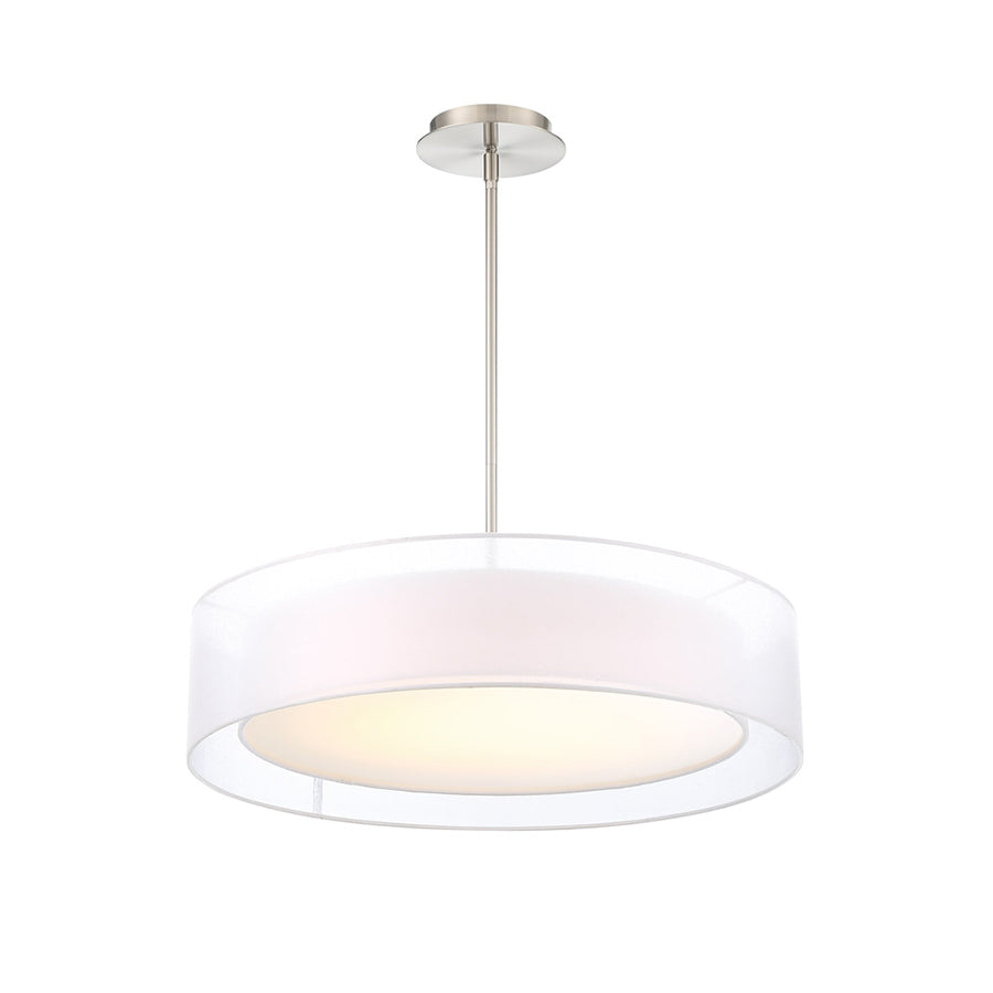 Modern Forms - PD-16824-BN - LED Pendant - Metropolis - Brushed Nickel from Lighting & Bulbs Unlimited in Charlotte, NC