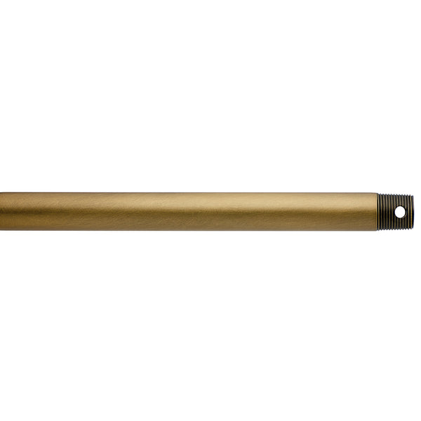 Kichler - 360000NBR - Fan Down Rod 12 Inch - Accessory - Natural Brass from Lighting & Bulbs Unlimited in Charlotte, NC