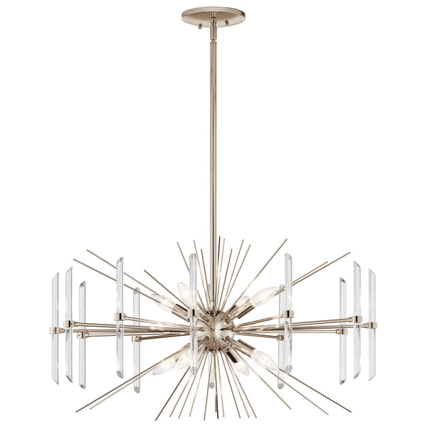 Kichler - 44276PN - Eight Light Chandelier - Eris - Polished Nickel from Lighting & Bulbs Unlimited in Charlotte, NC