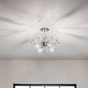 Four Light Semi Flush Mount from the Eris Collection in Polished Nickel Finish by Kichler