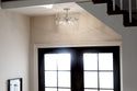 Four Light Semi Flush Mount from the Eris Collection in Polished Nickel Finish by Kichler
