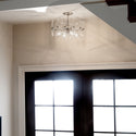 Four Light Semi Flush Mount from the Eris Collection in Polished Nickel Finish by Kichler