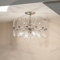Four Light Semi Flush Mount from the Eris Collection in Polished Nickel Finish by Kichler