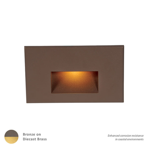 W.A.C. Lighting - 4011-AMBBR - LED Step and Wall Light - 4011 - Bronzed Brass from Lighting & Bulbs Unlimited in Charlotte, NC