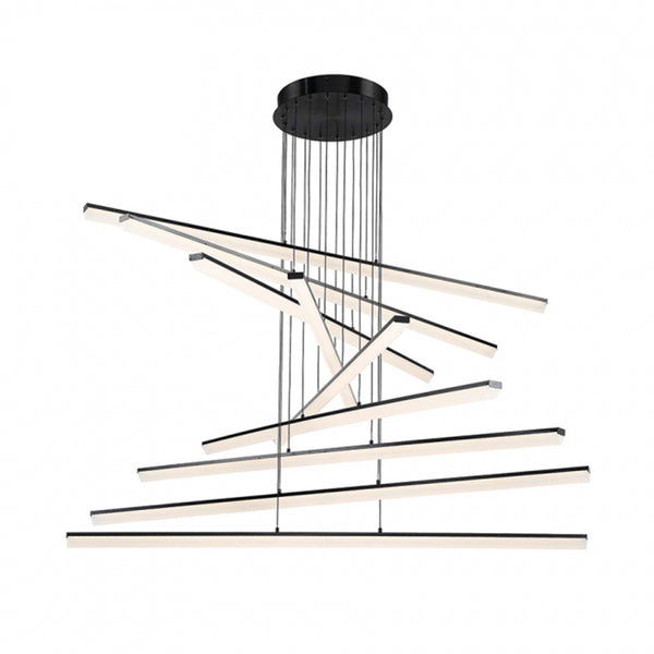 W.A.C. Lighting - PD-29809-BK - LED Pendant - Stack - Black from Lighting & Bulbs Unlimited in Charlotte, NC