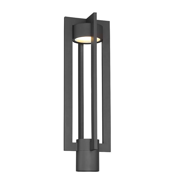 W.A.C. Lighting - PM-W48620-BK - LED Outdoor Post Light - Chamber - Black from Lighting & Bulbs Unlimited in Charlotte, NC