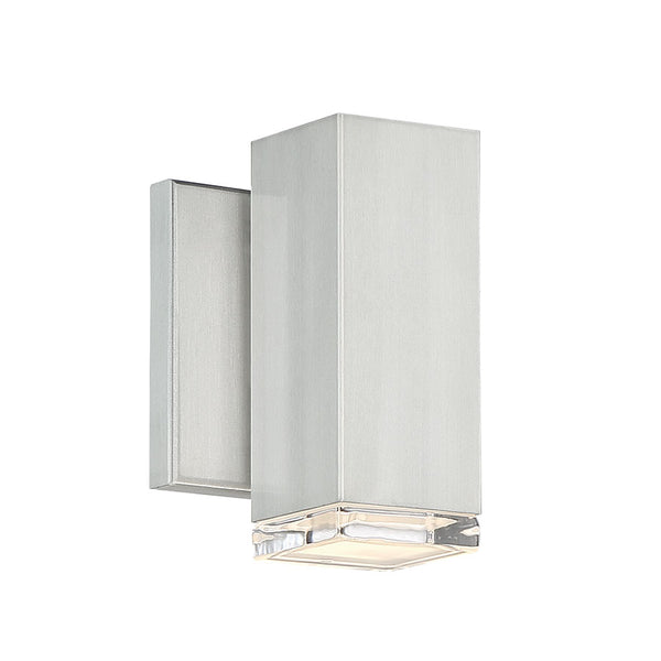 W.A.C. Lighting - WS-W61806-AL - LED Wall Light - Block - Brushed Aluminum from Lighting & Bulbs Unlimited in Charlotte, NC