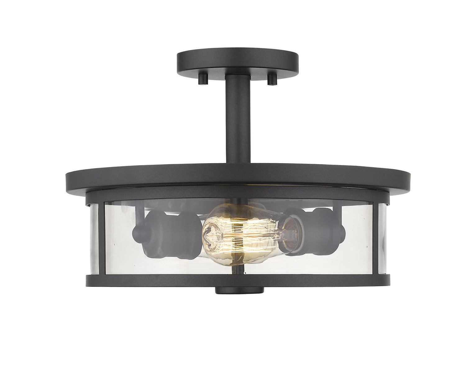 Z-Lite - 462SF14-BRZ - Two Light Semi Flush Mount - Savannah - Bronze from Lighting & Bulbs Unlimited in Charlotte, NC