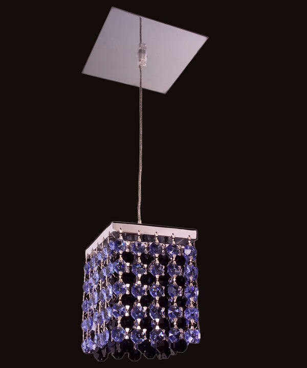 Classic Lighting - 16101 SAP-BLK - One Light Pendant - Bedazzle - Chrome from Lighting & Bulbs Unlimited in Charlotte, NC
