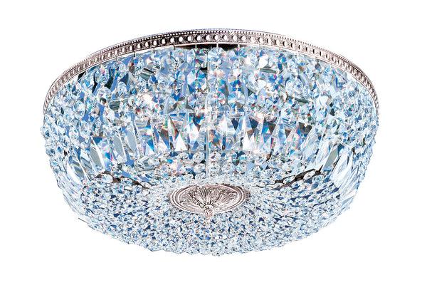 Classic Lighting - 52824 CH CP - Eight Light Flush/Semi-Flush Mount - Crystal Baskets - Chrome from Lighting & Bulbs Unlimited in Charlotte, NC