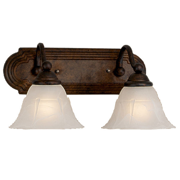 Classic Lighting - 69632 RSB WAG - Two Light Vanity - Providence - Rustic Bronze from Lighting & Bulbs Unlimited in Charlotte, NC