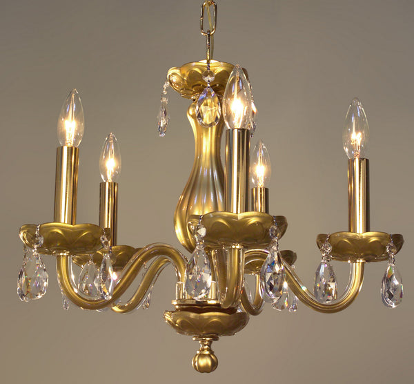 Classic Lighting - 82045 GLD CP - Five Light Chandelier - Monaco - Gold Painted from Lighting & Bulbs Unlimited in Charlotte, NC