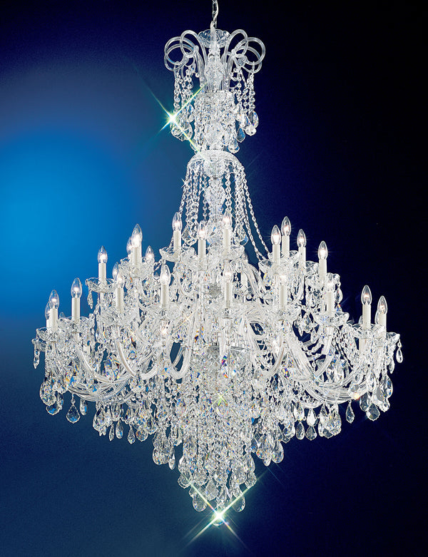 Classic Lighting - 8266 CH C - 40 Light Chandelier - Bohemia - Chrome from Lighting & Bulbs Unlimited in Charlotte, NC